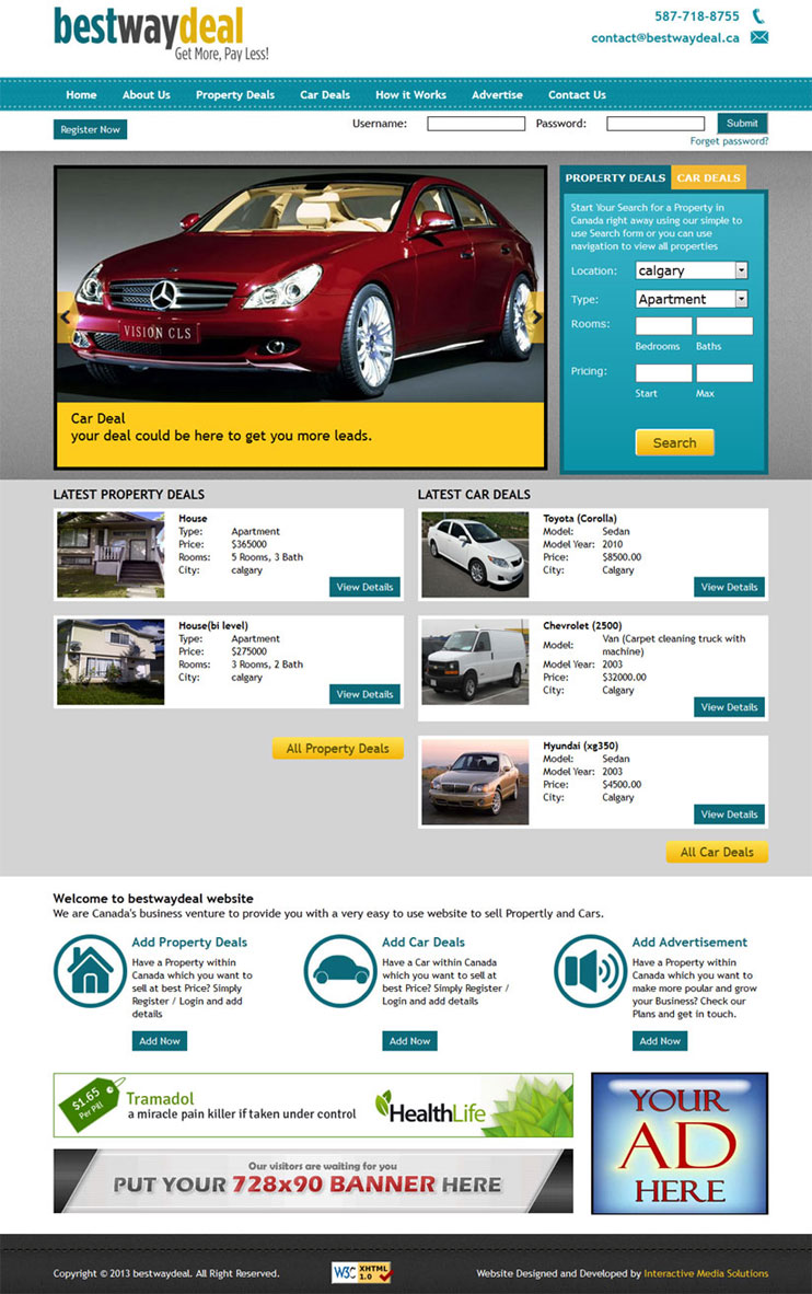 Best Way Deal – PHP Portal Website Design