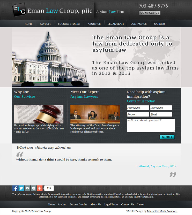 Eman Law Group – Responsive Law Firm Website Website Design