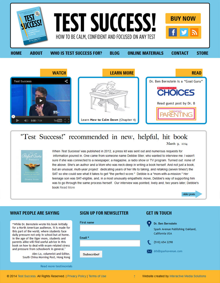 Test Success – WordPress Responsive Website Design